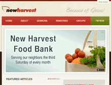 Tablet Screenshot of newharvestch.org